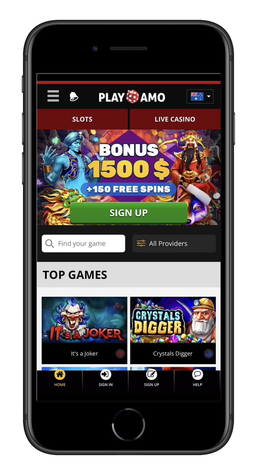 Playamo Casino app